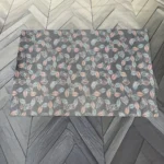 قالیچه اکونومی فانتزی پشت ترمز طرح برگ صورتی - تصویر 4