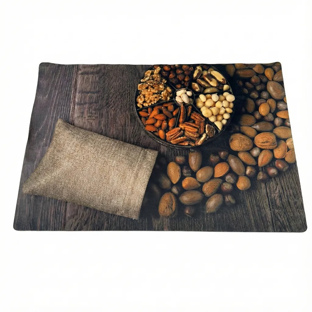 03416300 قالیچه اکونومی فانتزی پشت ترمز طرح آجیل - تصویر 1