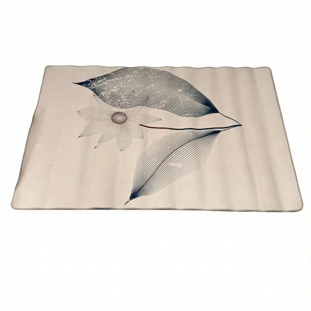 03416294 قالیچه فوم دار فانتزی پشت ترمز طرح گل - تصویر 1