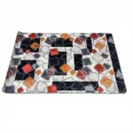 قالیچه فوم دار  فانتزی پشت ترمز طرح هندسی