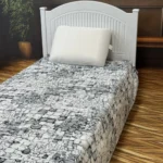 پتو 1 نفره زمستانه خارجی دو رو  طرح رز مشکی - تصویر 4