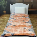 پتو 1 نفره زمستانه خارجی دو رو  طرح ریز نقش - تصویر 9