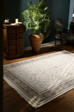 فرش 1500 شانه کرم اکرلیک کد 15001 - تصویر 2