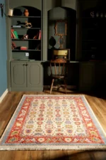 فرش بلوچ قشقایی 129بژ اکرلیک 700 شانه - تصویر 2