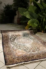 فرش سبز اکرلیک 1200 شانه کد 14075 - تصویر 2