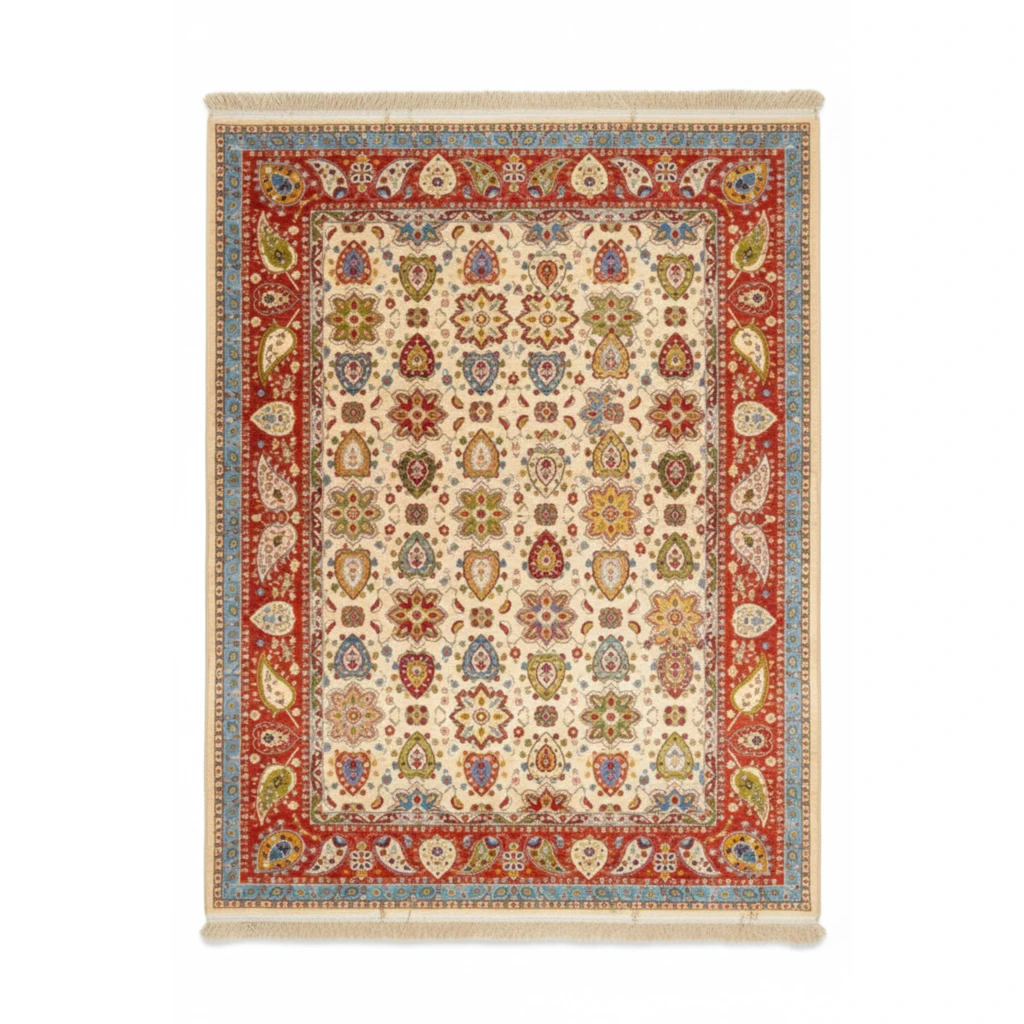 03415463 فرش بلوچ قشقایی 129بژ اکرلیک 700 شانه - تصویر 1