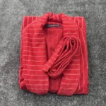 حوله تن پوش پالتویی برق لامع لوزان آجری - تصویر 2