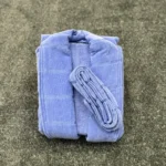 حوله تن پوش پالتویی برق لامع رویال آبی - تصویر 3