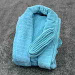 حوله تن پوش پالتویی برق لامع لوزان فیروزه ای - تصویر 3