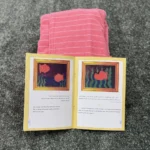 حوله تن پوش پالتویی کودک برق لامع لوزان صورتی - تصویر 2