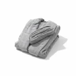 حوله تن پوش پالتویی برق لامع رویال طوسی روشن