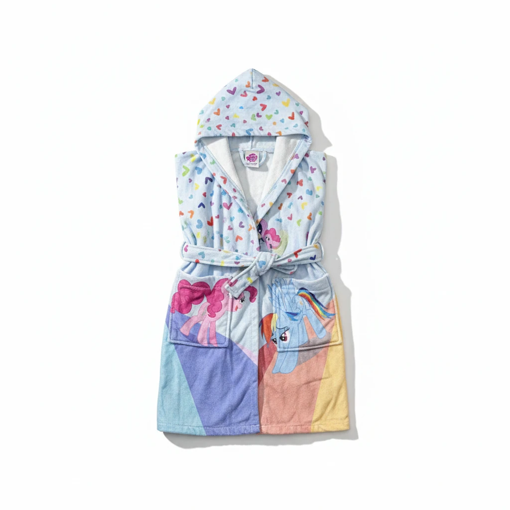 03424188 حوله تن پوش پالتویی کودک برق لامع تک شاخ - تصویر 1