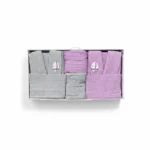 سرویس کامل حوله دونفره هارمونی یاسی طوسی