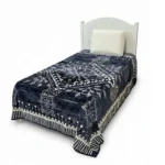 پتو 1 نفره زمستانه خارجی دو رو  طرح هندسی