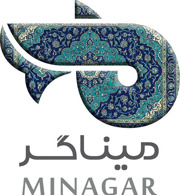 لوگو مجموعه میناگر با پترن فرش